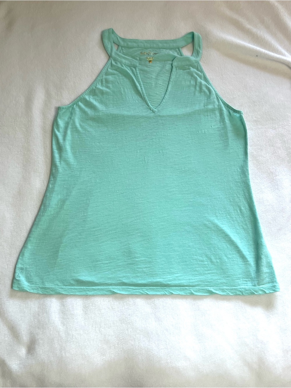 Lilly Pulitzer Arya Tank Top in Seafoam Green-SZ L